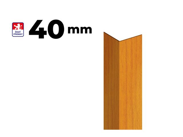 Obrázek produktu Lišta L k ochraně rohu, 40x40mm, 2,9m, PVC, dekor třešeň