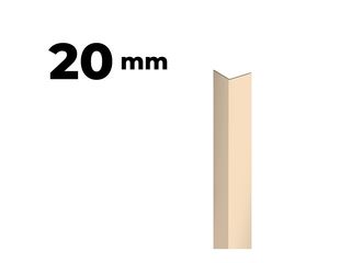 Lišta L k ochraně rohu, 20x20mm, 2,9m, PVC, bahama
