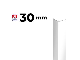 Lišta L k ochraně rohu, 30x30mm, 2,9m, PVC, bílá