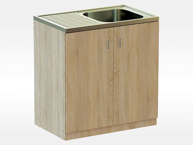 Obrázek produktu Kuchyňská skříňka Sonoma s dřezem 84 x 80 x 50 cm