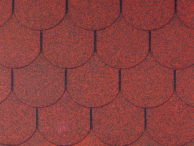 Obrázek produktu Šindel asfaltový bobrovka, červený, 3m2