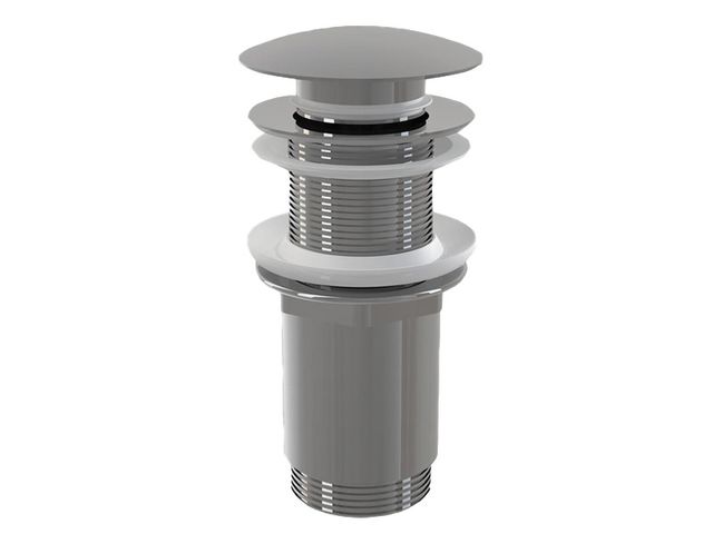 Obrázek produktu Výpusť umyvadlová click/clack 5/4 celokovová, velká - bez díry