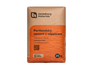 Cement Portlandský s vápencem CEM II/A-LL 42,5 R, 25kg