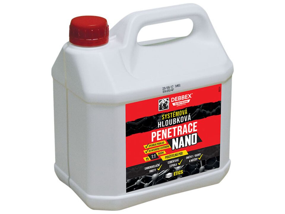 Penetrace hloubková NANO 3 l. EAN: 8595100153692