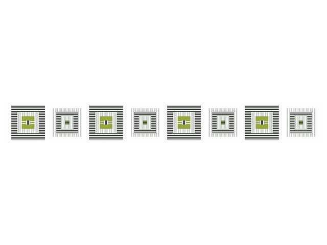 Obrázek produktu Listela E-Project quadrat zelená 40,2x5cm