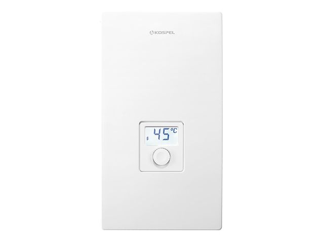 Obrázek produktu Ohřívač průtokový 9-15kW, 400V LCD displej, elektronicky řízený, tlakový