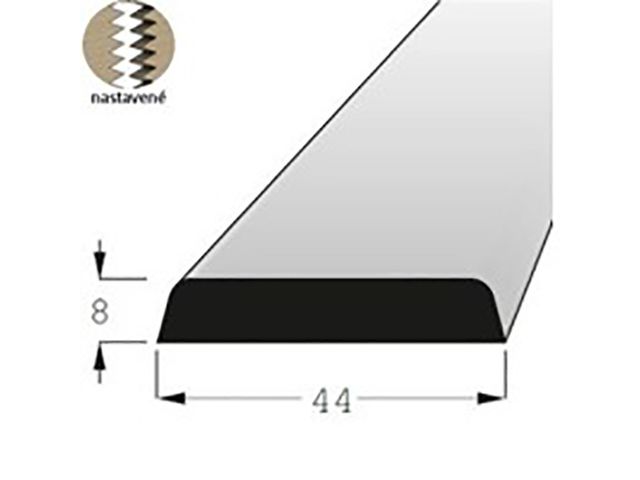 Obrázek produktu Lišta krycí smrk 44x8mm, délka 150cm, nastavovaná