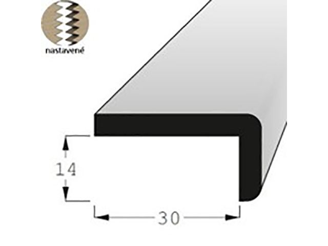 Obrázek produktu Lišta tvaru L 14x30mm, délka 150cm