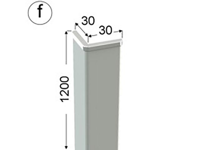 Obrázek produktu Roh ochranný bílý fólie 30x30mm, délka 120cm
