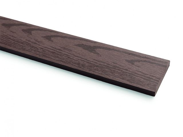 Obrázek produktu Plotovka WPC GUTTAFENCE tmavé dřevo, rovný konec (dekor/dekor) 11x70x1000mm