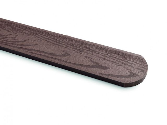 Obrázek produktu Plotovka WPC tmavé dřevo, oblý konec (oboustranný dřevodekor) 11x70x1000mm