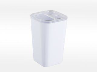 Držák na zubní kartáčky Simple bílý