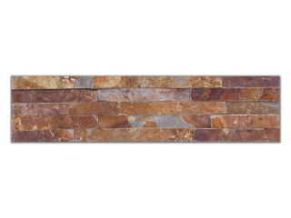 Obklad kamenný břidlice hnědá 15x60cm