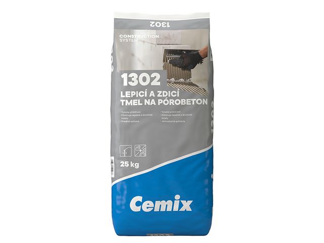 Obrázek produktu Cemix Tmel lepicí a zdicí na pórobeton 25kg