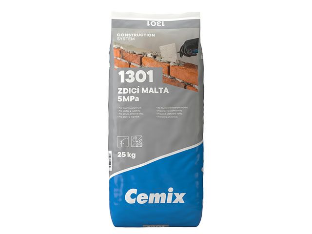Obrázek produktu Cemix Malta zdící 5MPa 25kg