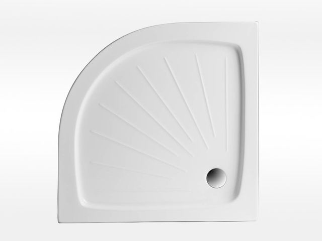 Obrázek produktu Vanička sprchová Karo P 80x80x14 cm, akrylátová samonosná, čtvrtkruh R550
