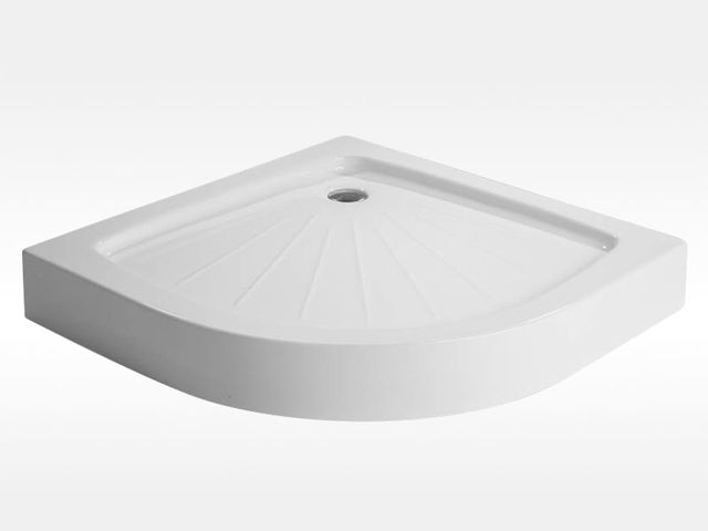 Obrázek produktu Vanička sprchová Karo P 90x90x14 cm, akrylátová samonosná, čtvrtkruh R550
