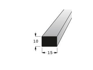 Hranolek buk 15x10mm, délka 90cm