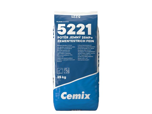 Obrázek produktu Cemix Potěr jemný 25MPa 25kg