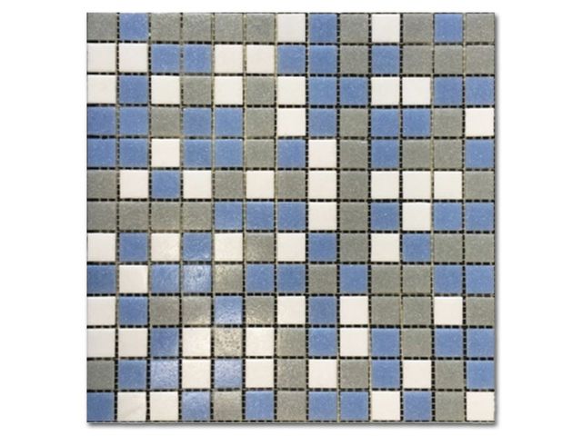 Obrázek produktu Mozaika skleněná bazénová modrošedá 327x327mm