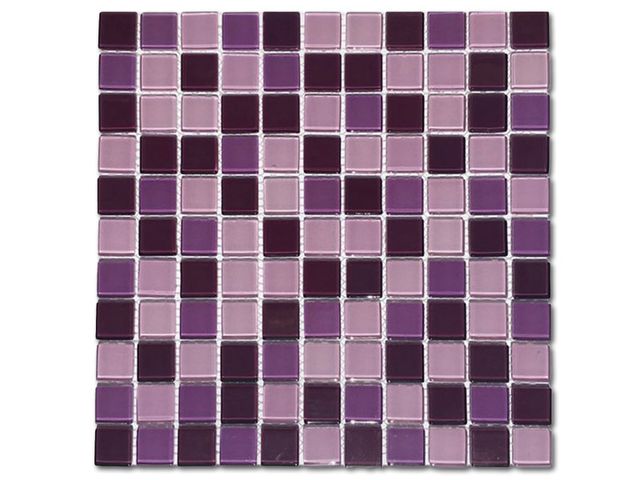 Obrázek produktu Mozaika skleněná fialový mix 297x297mm