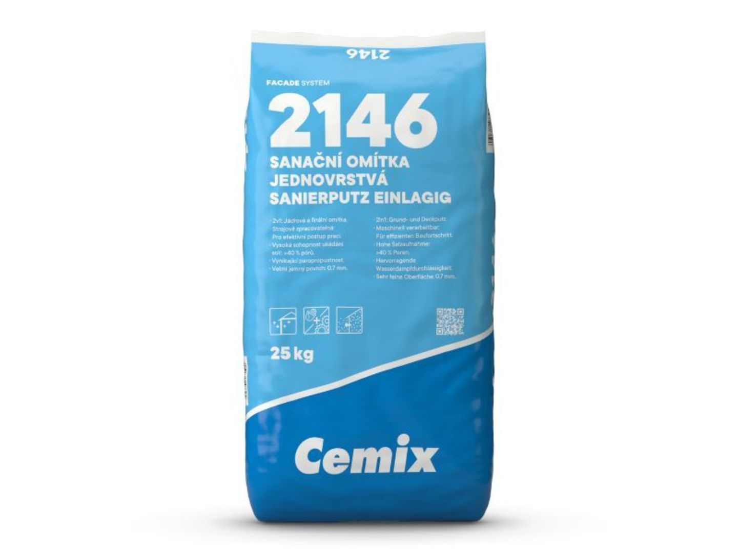LB Cemix Cemix Sanační omítka jednovrstvá 25kg