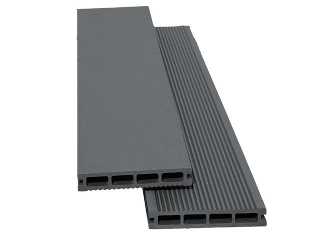 Obrázek produktu Prkno terasové WPC Unvoc, tmavě šedá, 23x146x2000mm