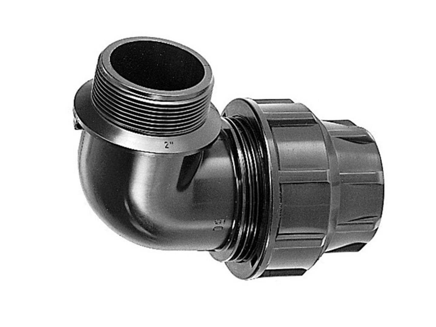 PP koleno rozeb. 90 40 x 5/4, ZV