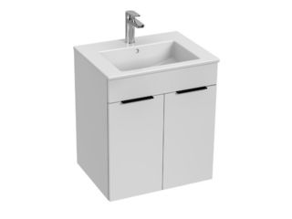 Skříňka s umyvadlem 55 JIKA Cube 550x430 mm, 2 dvířka, bílá