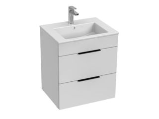 Skříňka s umyvadlem 55 JIKA Cube 550x430 mm, 2 zásuvky, bílá