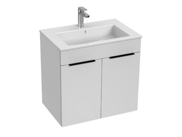 Obrázek produktu Skříňka s umyvadlem 65 JIKA Cube 650x430 mm, 2 dvířka, bílá