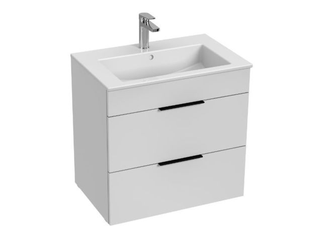 Obrázek produktu Skříňka s umyvadlem 65 JIKA Cube 650x430 mm, 2 zásuvky, bílá