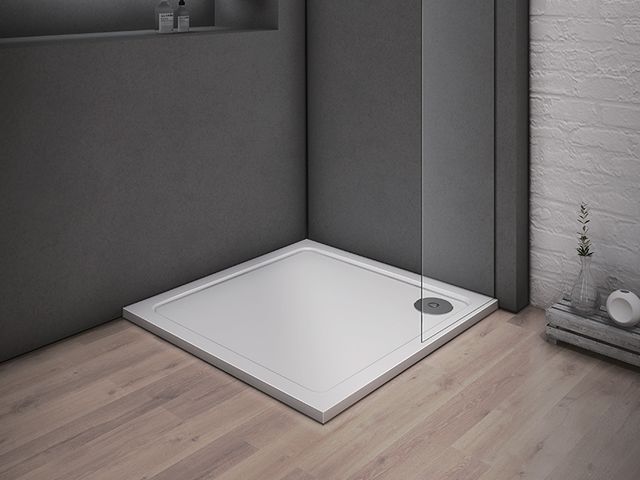 Obrázek produktu Vanička sprchová York 80x80x3, litý mramor, čtverec