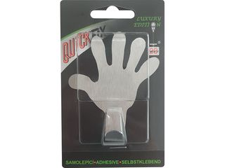 Háček QuickFix Ruka nerez blistr