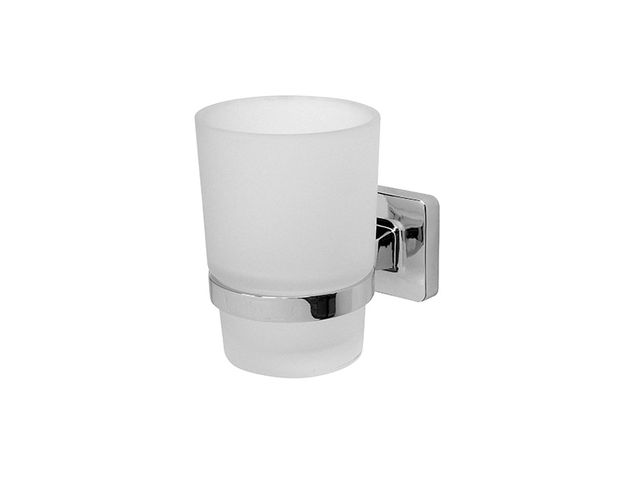 Obrázek produktu Držák pohárku Kalcyt, chrom/sklo