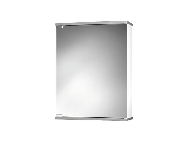 Obrázek produktu Skříňka zrcadlová Entrobel hliníkový vzhled, 50 x 65 x 14, bez osvětlení