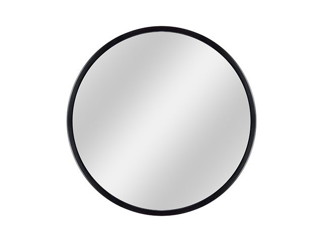 Obrázek produktu Zrcadlo Ring 2 Black 70 x 70 cm, s plastovým rámem, černá