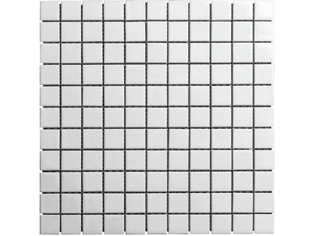 Obrázek produktu Mozaika keramická lesklá bílá 25x25mm/300x300x6mm