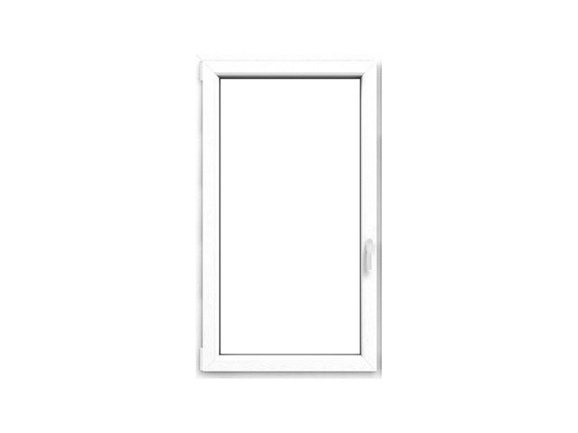 Obrázek produktu Okno plastové EKOSUN 6 bílé, OS1A 50x62 L, 2sklo, 6kom/81mm (vč. kliky)