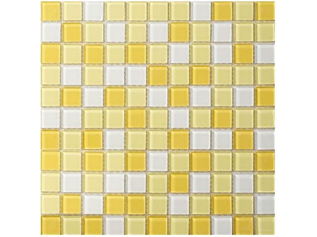 Obrázek produktu Mozaika skleněná normal bílo žlutý mix 300x300x4 mm