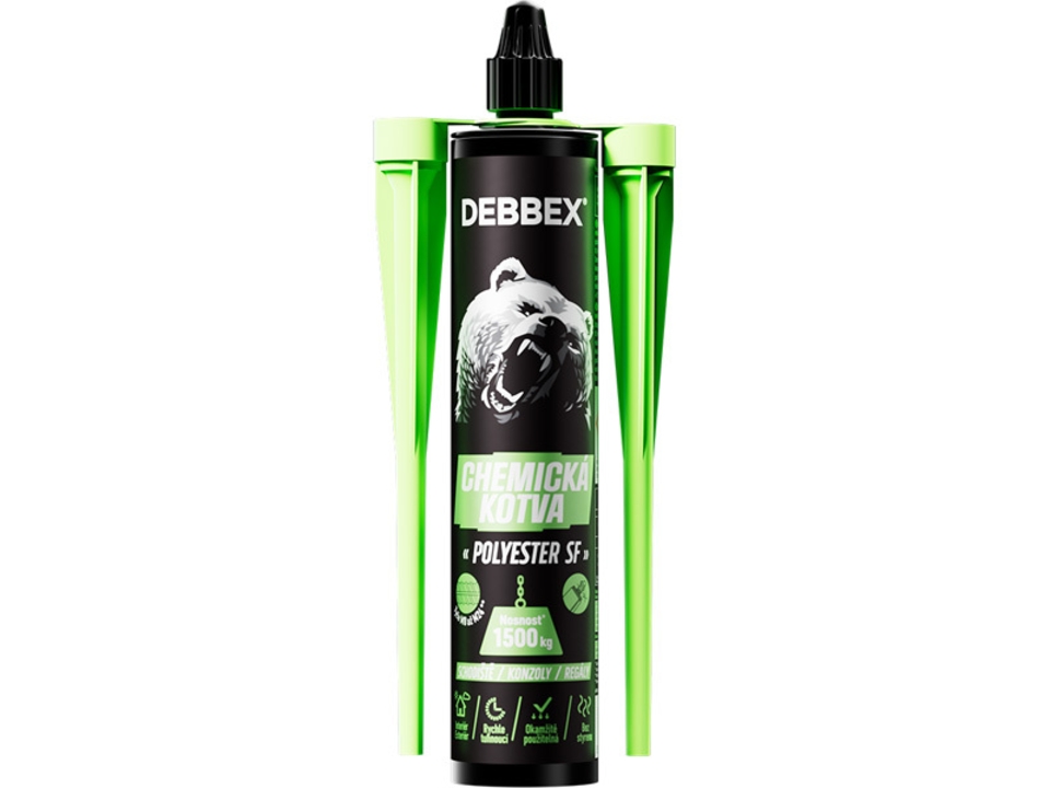 Kotva chemická DEBBEX Polyester SF bez styrenu 165ml. EAN: 8595100127501