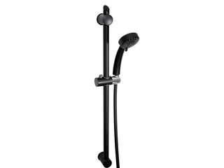 Set sprchový tyč 74, 3-polohová sprcha, plast. hadice 150 cm, černý