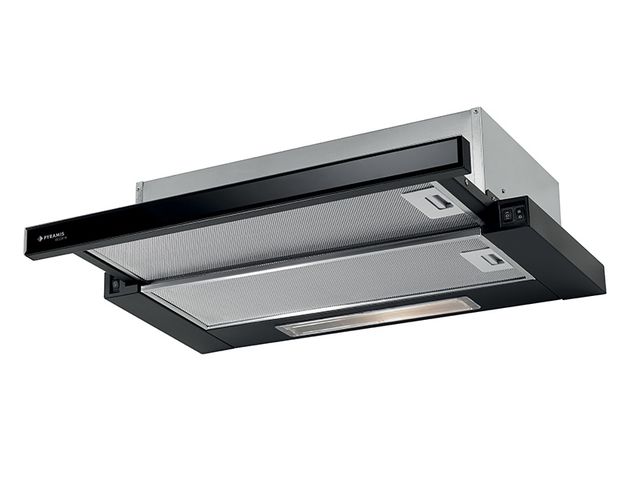 Obrázek produktu Odsavač par Sliding glass 60, 352m3/h, 2x motor, výsuvný, černý