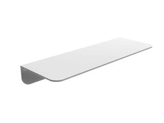 Polička koupelnová, sprchová, 35x12,5 cm, bílá, plast
