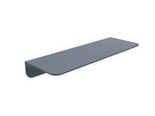 Polička koupelnová, sprchová, 35x12,5 cm, antracit, plast