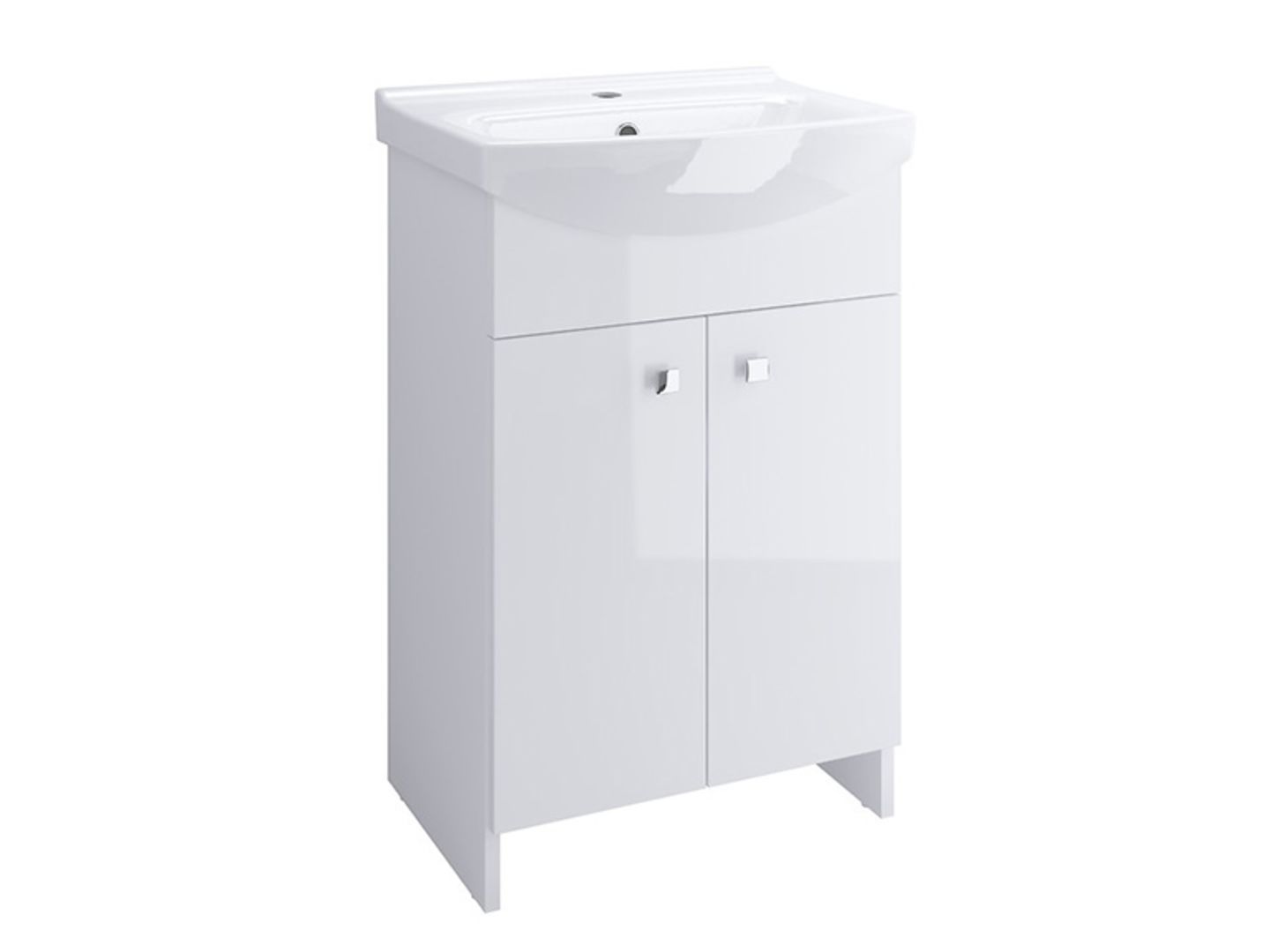Skříňka s umyvadlem Cersania 60, bílá, 60,5x85,4x41,5