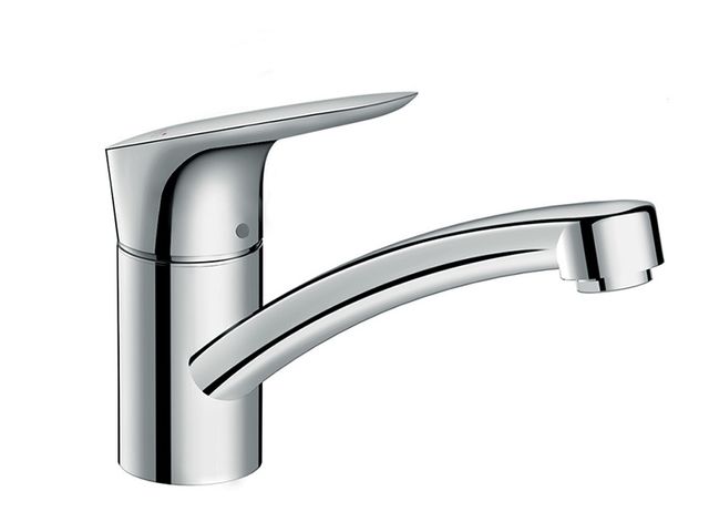 Obrázek produktu Baterie umyv./dřezová HG Logis 120, s otočným ústím, chrom