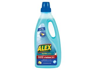 Alex čistič přirozený lesk 2v1 na dlažbu, lino, vinyl s vůní citronu 750 ml