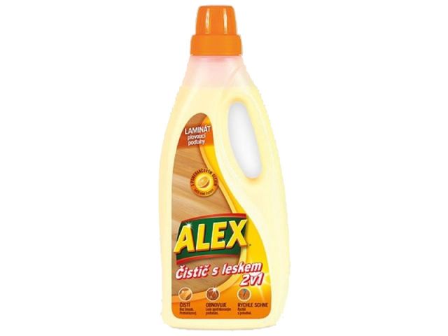 Obrázek produktu Alex čistič extra lesk 2v1 na laminát s vůní pomeranče 750 ml