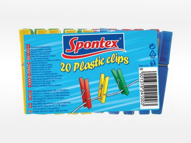 Obrázek produktu Kolíčky Spontex plastové 20ks